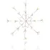 Vánoční světelná dekorace LED závěsná dekorace Sněhová vločka 40 cm 215 LED bílá