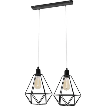 Lustr KARO 2xE27/15W/230V černá