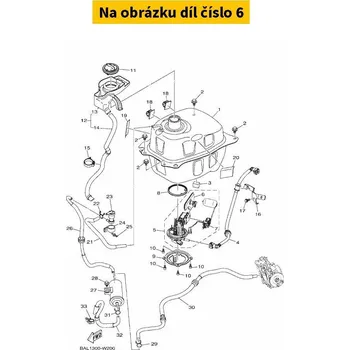 Filtr pro motocykl Yamaha Palivový filtr Yamaha N-Max 54PE39150000