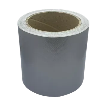 Lepicí páska Förch Stříbrná páska na opravu plachet 5 m x 10 cm (Voděodolná lepící páska)