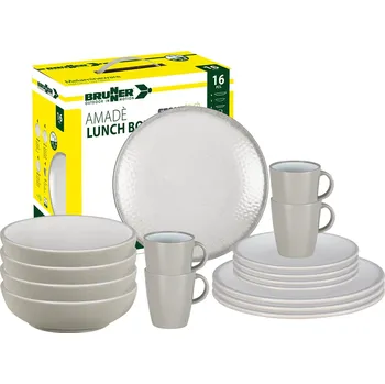 Kempingové nádobí Sada melaminového nádobí Brunner AMADE Typ nádobí: 16 dílná sada