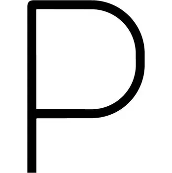 Nástěnné svítidlo ARTEMIDE Alphabet of Light - velké písmeno P - ARTEMIDE AR 1201P00A