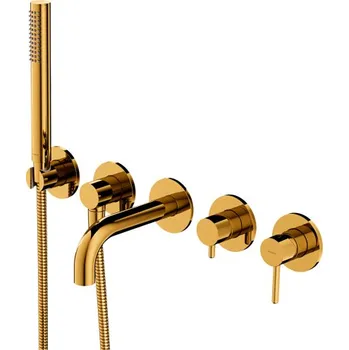 Vodovodní baterie Omnires Y Vanová baterie S 5 otvory podomítková, zlatá Y1237-1SGL