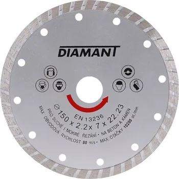 Brusný kotouč WESTBERG Kotouč diamantový DIAMANT 150x2.2x22.2mm TURBO
