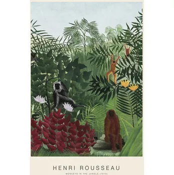 Plakát Plakát, Obraz - Monkeys in the Jungle (Special Edition) - Henri Rousseau