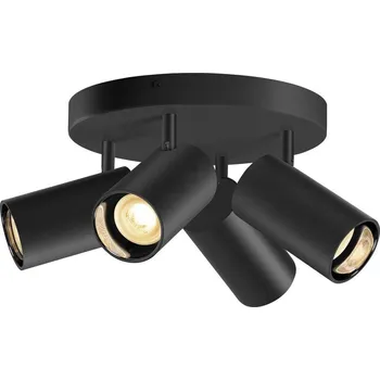 SLV - BIG WHITE ASTO TUBE stropní přisazené svítidlo, válcové, max. 4x 10 W, černé - BIG WHITE (SLV) LA 1006429