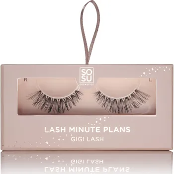 Umělé řasy SOSU Cosmetics Umělé řasy Gigi s průhledným řasovým páskem a mini lepidlem SOSU Cosmetics