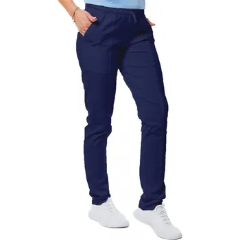 Zdravotnický oděv Perlička® Zdravotnické kalhoty TINA Úplet Tmavěmodrá Barva: Tmavěmodrá, Velikost: S