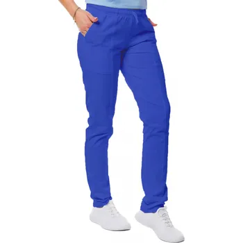 Zdravotnický oděv Perlička® Zdravotnické kalhoty TINA Úplet Pařížská modrá Barva: Pařížská modrá, Velikost: XL