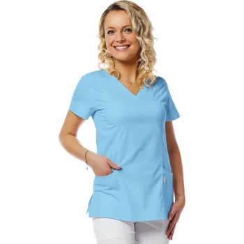 Zdravotnický oděv PERLIČKA Zdravotnická košile VIKY SATTÉ Bleděmodrá Barva: Bleděmodrá, Velikost: 56