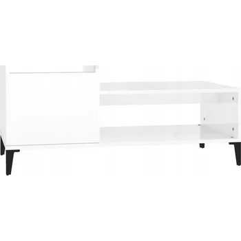 Konferenční stolek Bílý konferenční stolek 100x50x45 cm