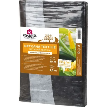 Mulčovací textilie Rosteto Netkaná textilie černobílá 5x1,6m