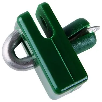 Příslušenství pro plot Upínka drátu zelená, nerez hrot