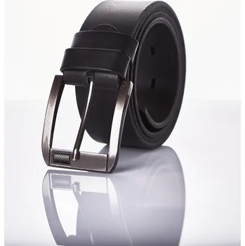 Opasek Pánský kožený opasek PM-3-21-31 černý, Obvod pasu / celková délka pásku 90cm