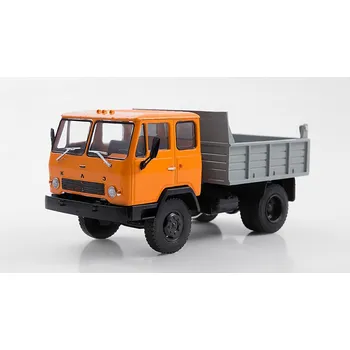 autíčko MODIMIO KAZ 608V Kolhida sklápěč - 1:43 časopis s modelem Legendární náklaďáky SSSR #70 KAZ 608V "Kolhida" - kovový model auta