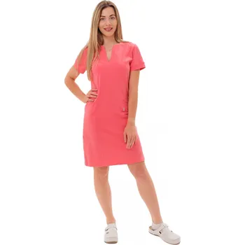 Zdravotnický oděv Perlička® Zdravotnické šaty Mia Úplet® Coral Barva: Coral, Velikost: XL