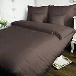Olzatex povlečení bavlněný satén UNI tmavě hnědé