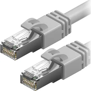 Datový kabel AlzaPower Patch CAT7 S/FTP 30m šedý