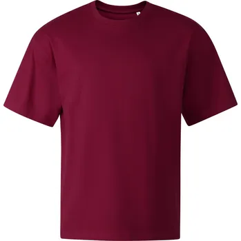 MALFINI Oversize unisex tričko Stage s enzymatickou úpravou Barva: Vínová, Velikost: XXL