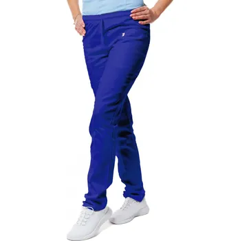 Zdravotnický oděv Perlička® Zdravotnické kalhoty SISI SATTÉ Slim Pařížská modrá Barva: Pařížská modrá, Velikost: 34