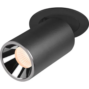 Bodové svítidlo SLV - BIG WHITE NUMINOS® PROJECTOR M stropní zápustné svítidlo, 2700 K, 40°, válcové, černé/chrom - BIG WHITE (SLV) LA 1006980
