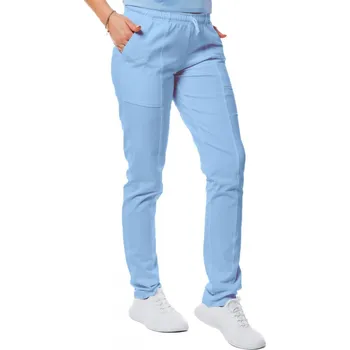 Zdravotnický oděv Perlička® Zdravotnické kalhoty TINA Úplet Bleděmodrá Barva: Bleděmodrá, Velikost: S