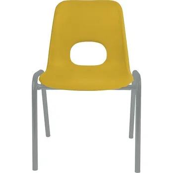 Jídelní židlička ALBA HELENE žlutá, 38 cm - sada 2 ks