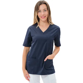 Zdravotnický oděv Perlička® Zdravotnická košile LORA SATTÉ Tmavěmodrá Barva: Tmavěmodrá, Velikost: 34