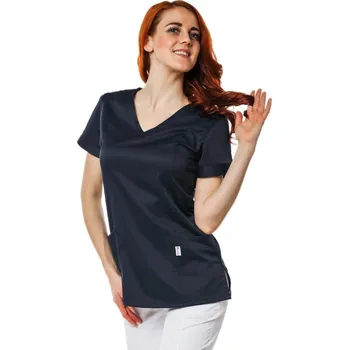Zdravotnický oděv PERLIČKA Zdravotnická košile VIKY SATTÉ Tmavěmodrá Barva: Tmavěmodrá, Velikost: 36