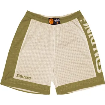 Pánské kraťasy Šortky Spalding Reversible Shorts 40221208-khakisilvergrey Velikost M
