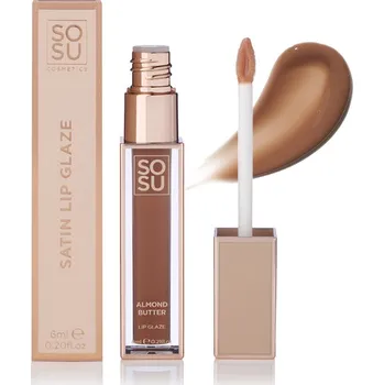 Lesk na rty SOSU Cosmetics Hydratační lesk Almond Butter na rty 6 ml SOSU Cosmetics