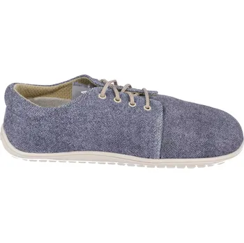 Dámské polobotky Beda barefoot kožené boty - denim 36