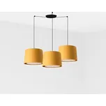 FARO SAMBA závěsné svítidlo, černá/žlutá, 3L - FARO FARO 64314-45-3L