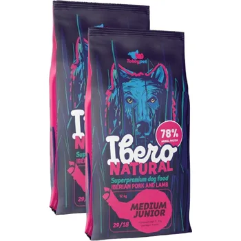 Krmivo pro psa Ibero Natural Dog Medium Junior - 2x3kg