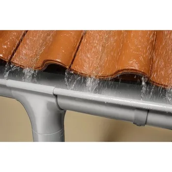 okap Marley svodová trubka 125 mm / 3 m hnědá, plastová 801117-Marley