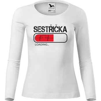 Dámské tričko DOBRÝ TRIKO Dámské bavlněné triko Sestřička loading Velikost: 3XL, Barva: Bílá