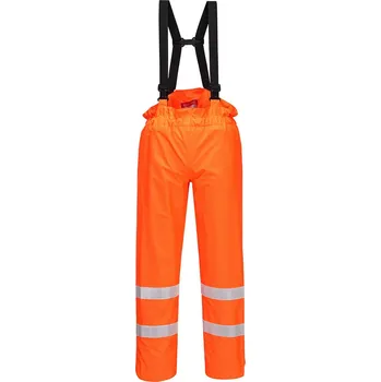 PORTWEST Antistatické nehořlavé Hi-Vis kalhoty nezateplené Velikost: 2XL, Barva: oranžová