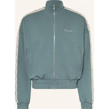 Pánská mikina Rough. Pánská Mikinová Bunda S Galonovými Pruhy, petrolejová, M