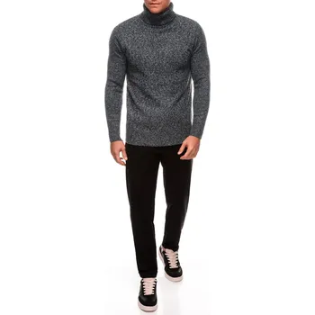 Pánský svetr Pánský svetr s rolákem - ESPIR Barva: Černá, Velikost: 2XL