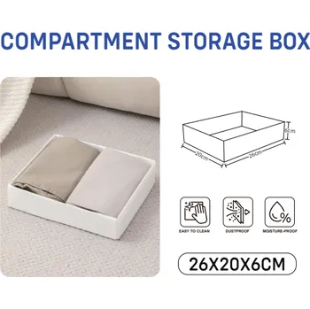 Úložný box VERK GROUP Krabicový organizér oblečení 31003 BÍLÁ