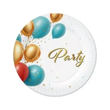 Talíř Papírové talíře PÁRTY - narozeniny - 18 cm - 6 ks