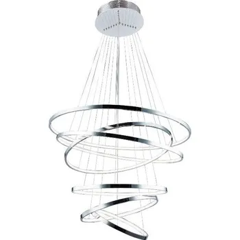 AZZARDO LED Závěsné svítidlo Azzardo Wheel 6 Long Dimm chrome AZ2990 140W 8400lm 3000K IP20 85cm stmívatelné chromové - AZZARDO AZZ AZ2990