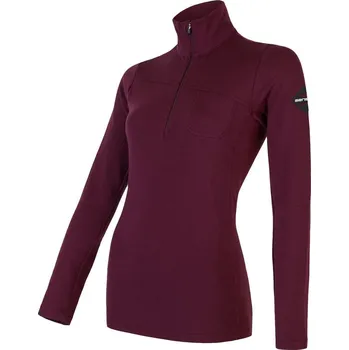 Oblečení a móda Sensor Merino Extreme Zip dámské triko Port Red