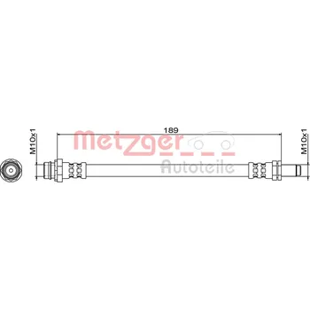 Brzdová hadice Brzdová hadice METZGER 4111467