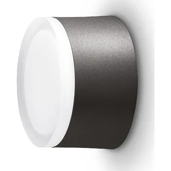 Venkovní osvětlení LANDA Nástěnné svítidlo FOG 125 medium 3000K antracit / satin sklo - LANDA LND FG60POSDHB10L