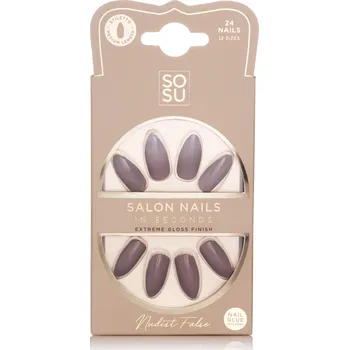 SOSU Cosmetics Umělé nehty Nudist SOSU Cosmetics