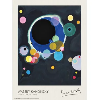 Plakát Plakát, Obraz - Several Circles (1922), Wassily Kandinsky