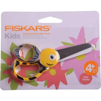 Dětské nůžky Fiskars s designem včel 13 cm 1003747