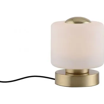 Lampička PAULNEUHAUS BOTA LED stolní lampa, mosaz, kruhová, dotykový stmívač, nadčasový design 3000K - PAUL NEUHAUS PN 4037-60