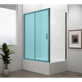 Deep Black boční stěna 750x1650mm, čiré sklo MD3116B